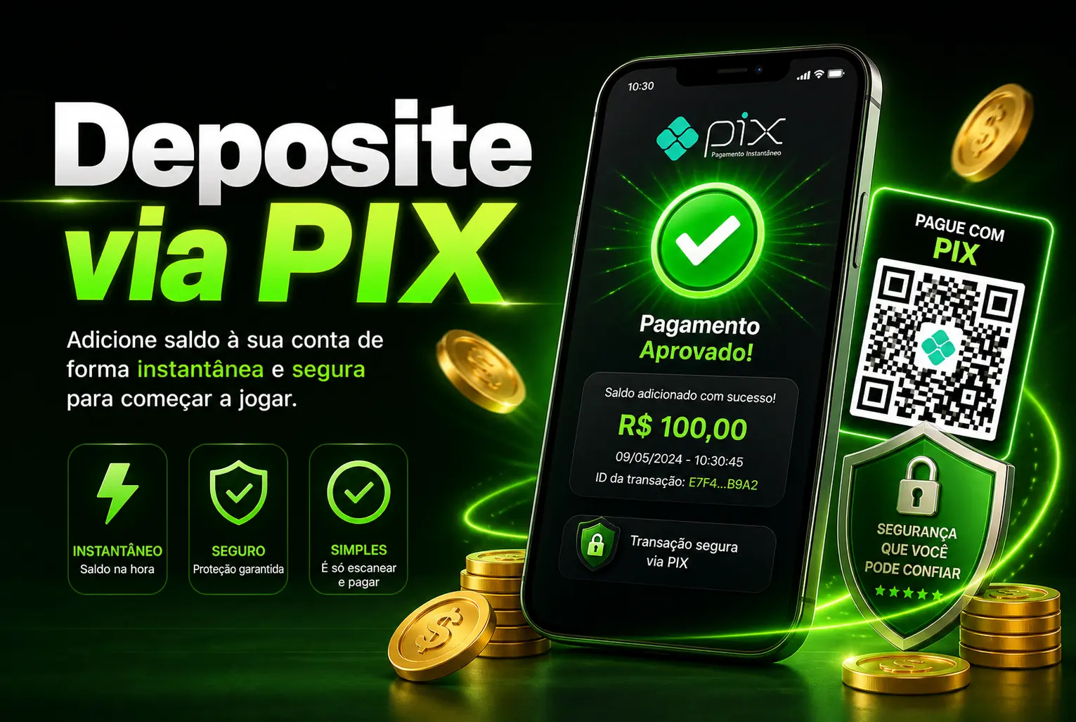1. Deposite via PIX